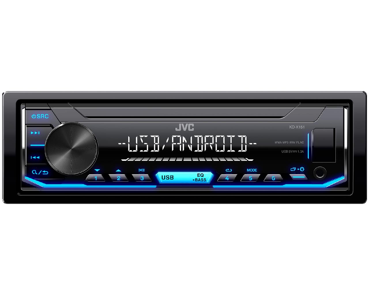 Автомагнитола MP3/USB/Android без CD-привода JVC KD-X151